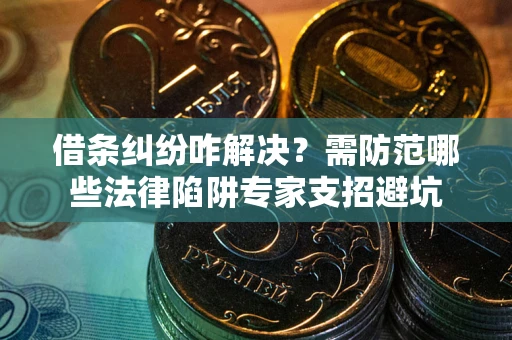 武汉借条纠纷咋解决？需防范哪些法律陷阱专家支招避坑