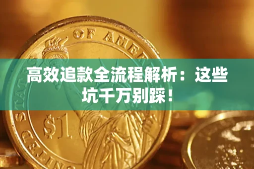 武汉高效追款全流程解析：这些坑千万别踩！