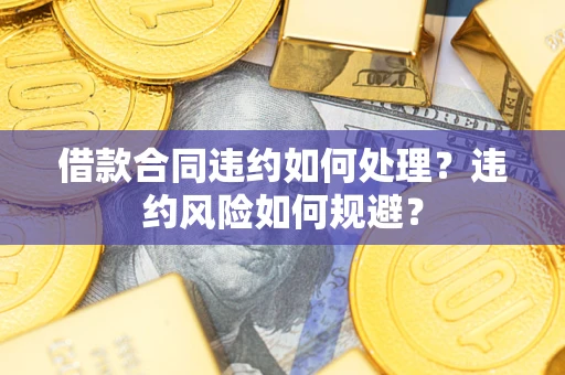 武汉借款合同违约如何处理？违约风险如何规避？