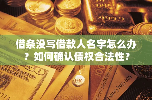 武汉借条没写借款人名字怎么办？如何确认债权合法性？
