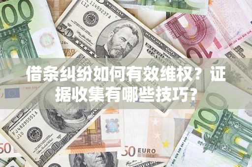 武汉借条纠纷如何有效维权？证据收集有哪些技巧？
